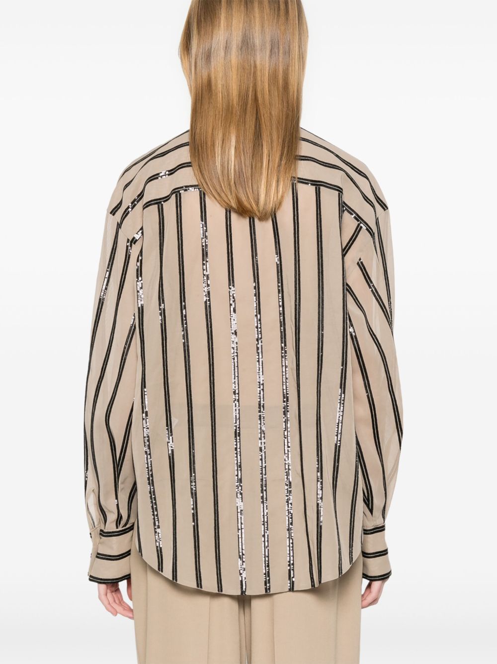 BRUNELLO CUCINELLI Striped Cotton Shirt for Women