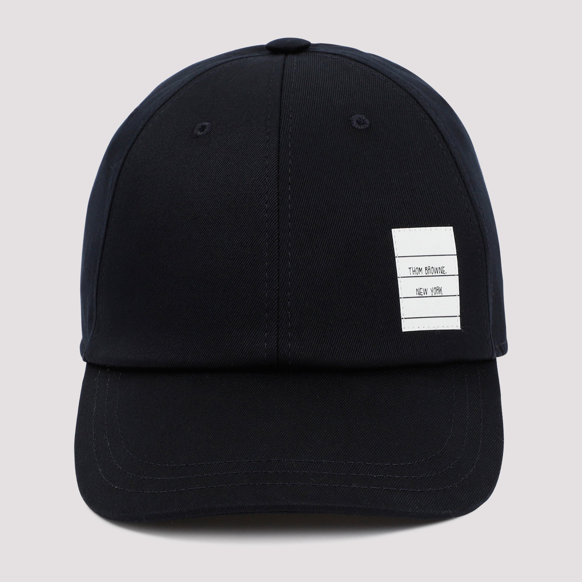 THOM BROWNE Cotton Baseball Cap for Men