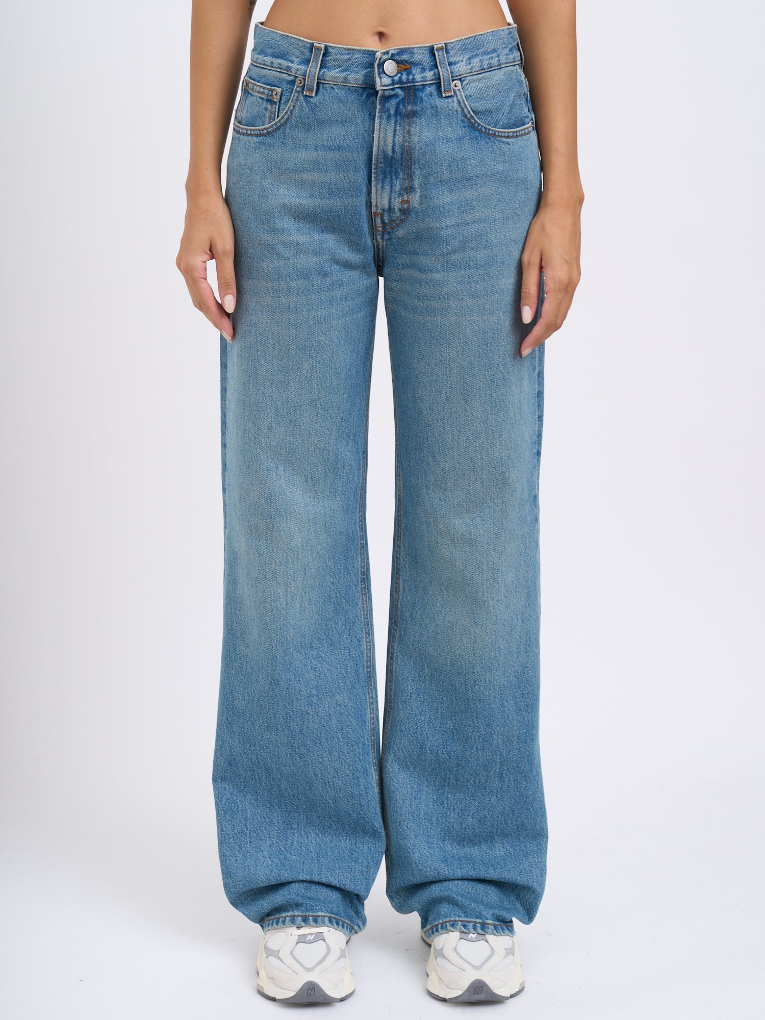 HAIKURE Wide Leg Lagoon Wash Pants - Size 25