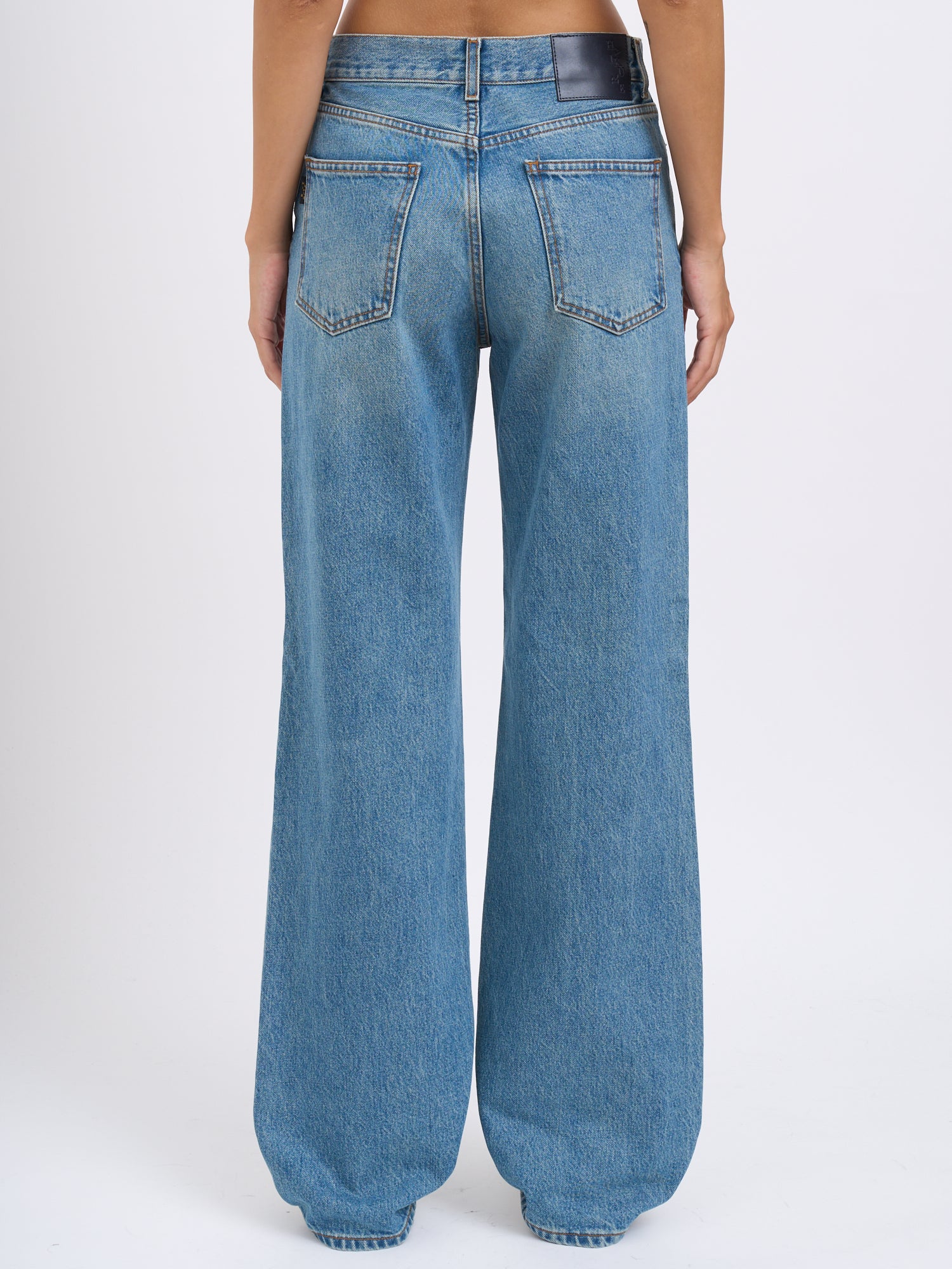 HAIKURE Wide Leg Lagoon Wash Pants - Size 25