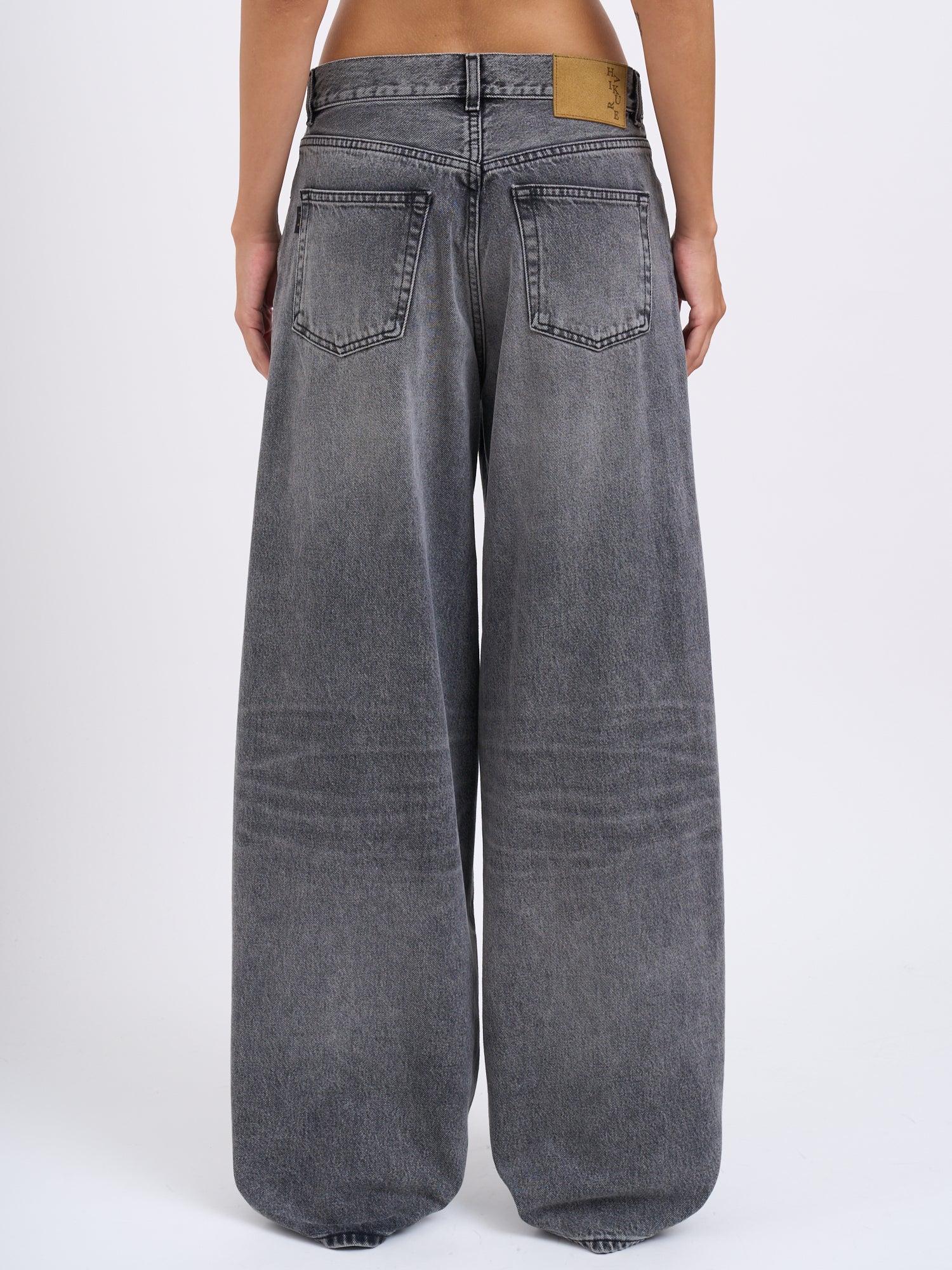 HAIKURE Wide Leg Trousers with Belt Loops and Pockets - Size 25