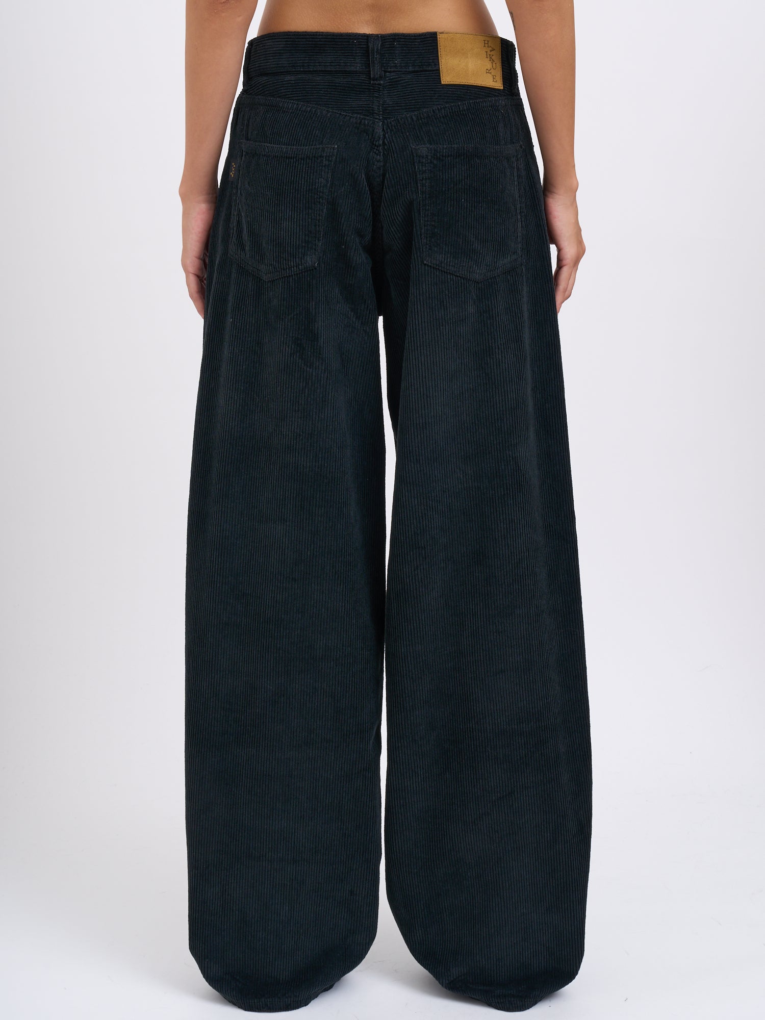 HAIKURE Wide Leg Velvet Cordura Trousers - Size 25