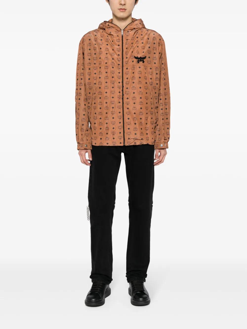 MCM Monogram Print Hooded Jacket