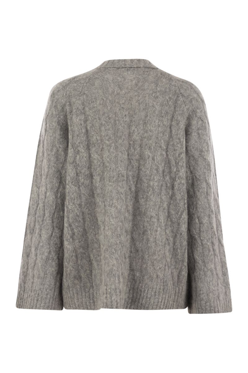 BRUNELLO CUCINELLI Luxury Wool and Mohair Sweater with Elegant Detail