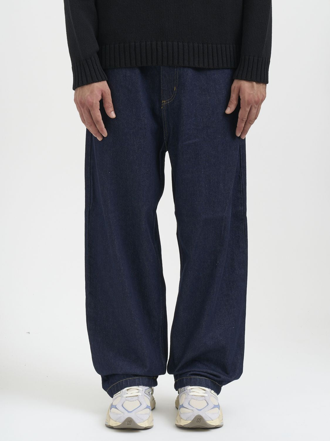 CARHARTT WIP Men's Loose Straight Fit Denim Brandon Trousers