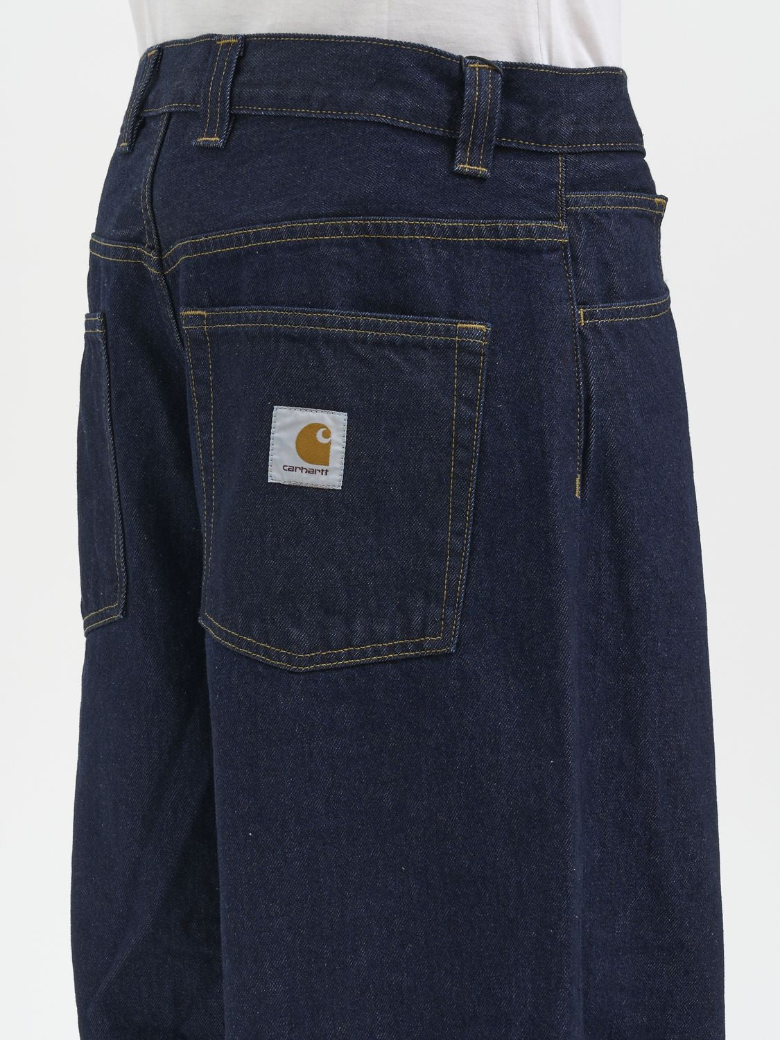 CARHARTT WIP Men's Loose Straight Fit Denim Brandon Trousers