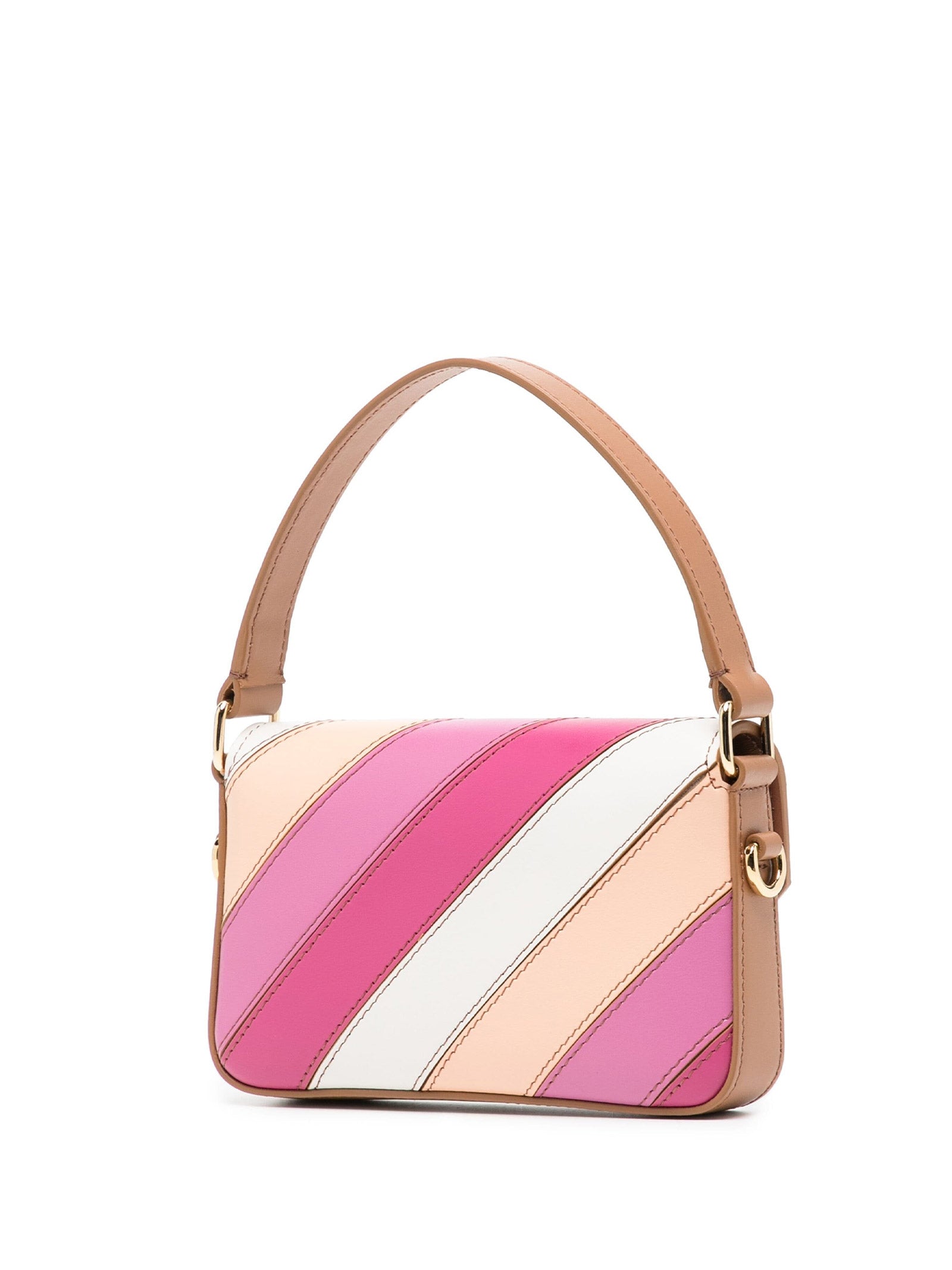 MISSONI Mini Flap Wave Leather Shoulder Handbag