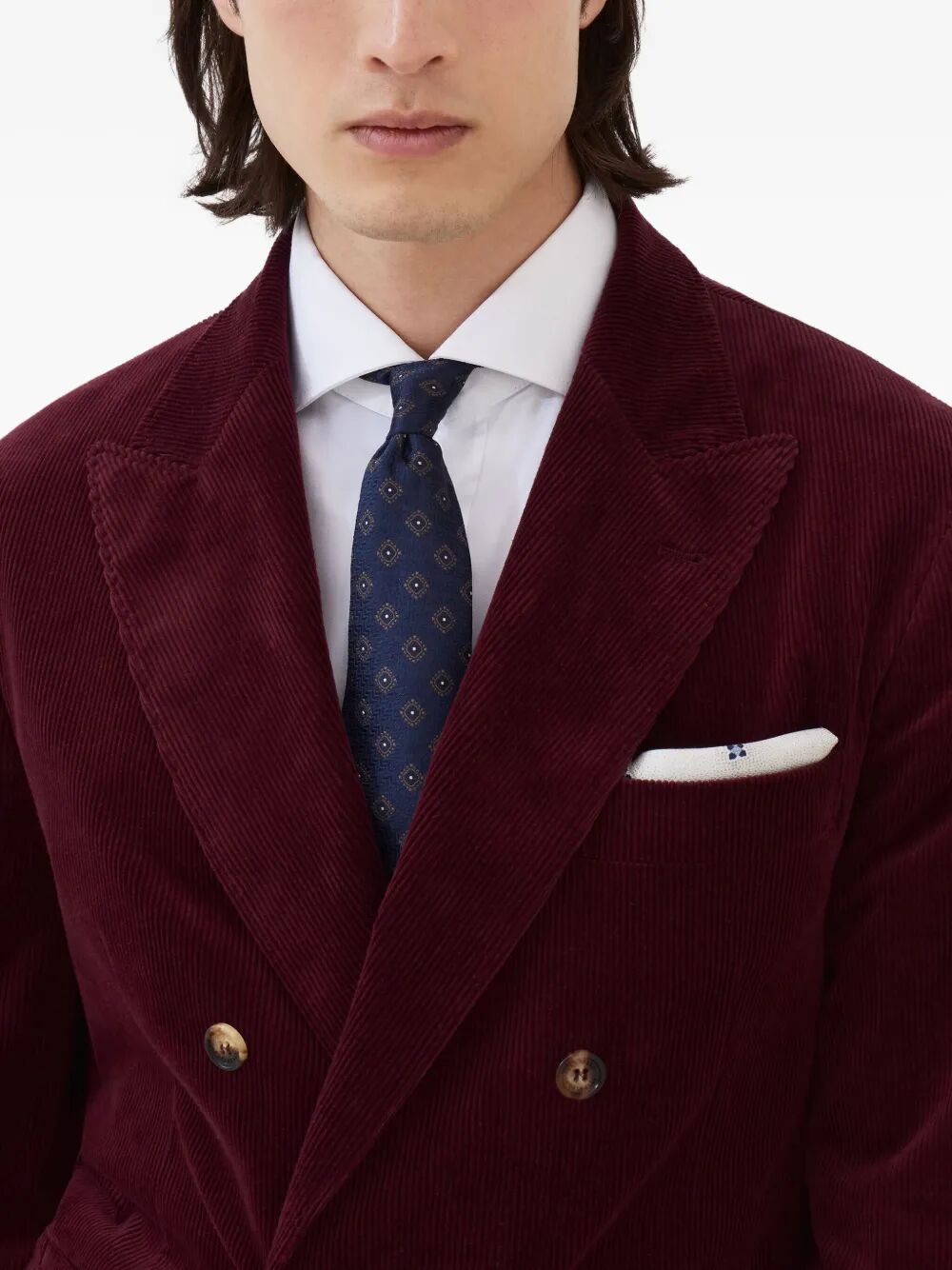 BRUNELLO CUCINELLI Patterned Jacquard Tie