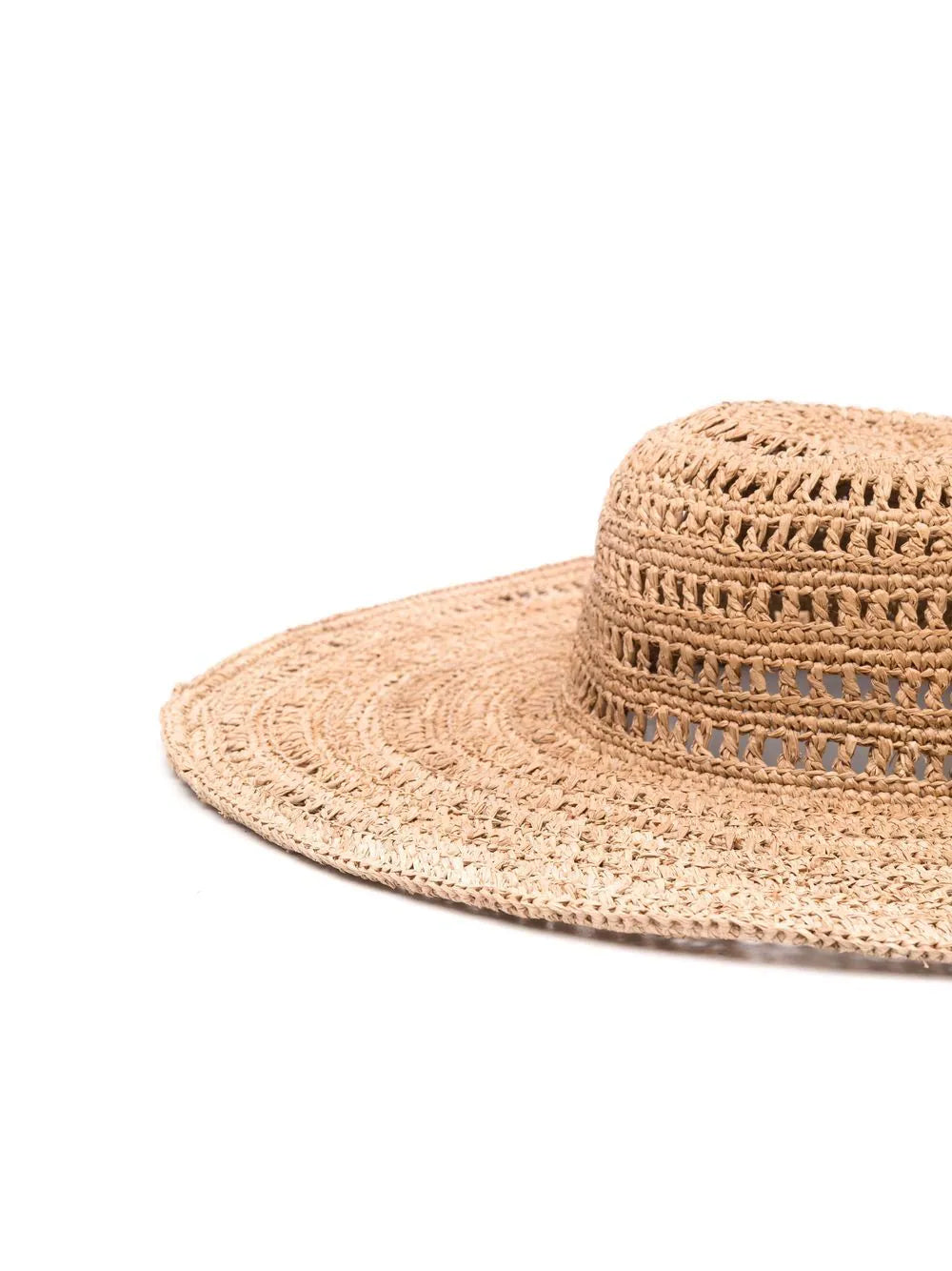 IBELIEV Large Drilled Raffia Hat for Women