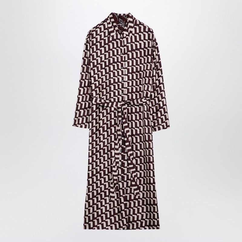 MAX MARA Reversible Chemise Dress with Classic Collar