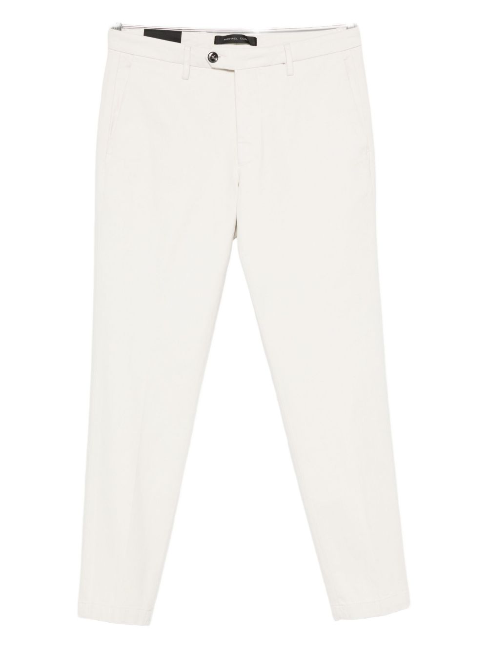 MICHAEL COAL Stylish Cream Mini Trousers for Men