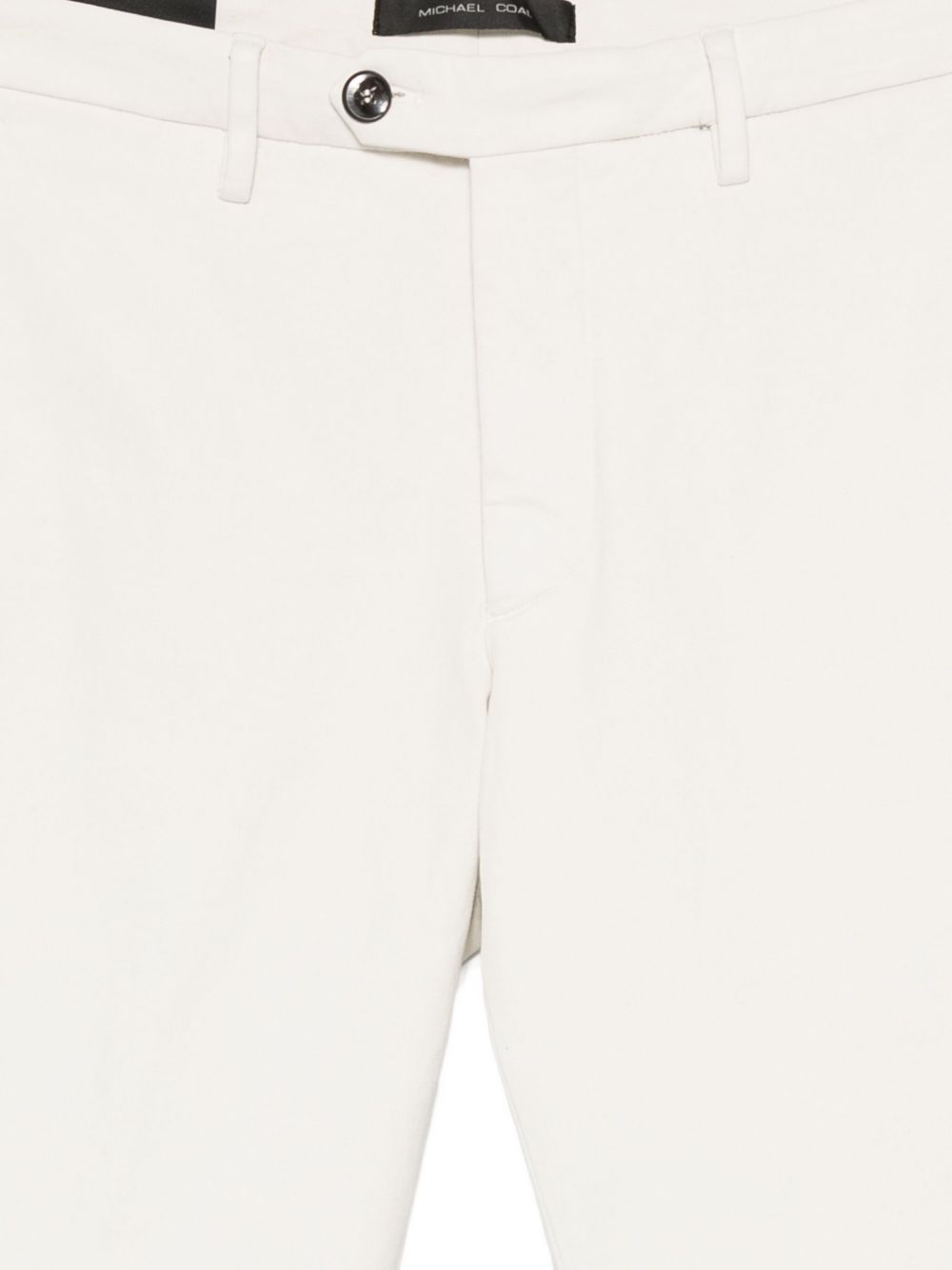 MICHAEL COAL Stylish Cream Mini Trousers for Men