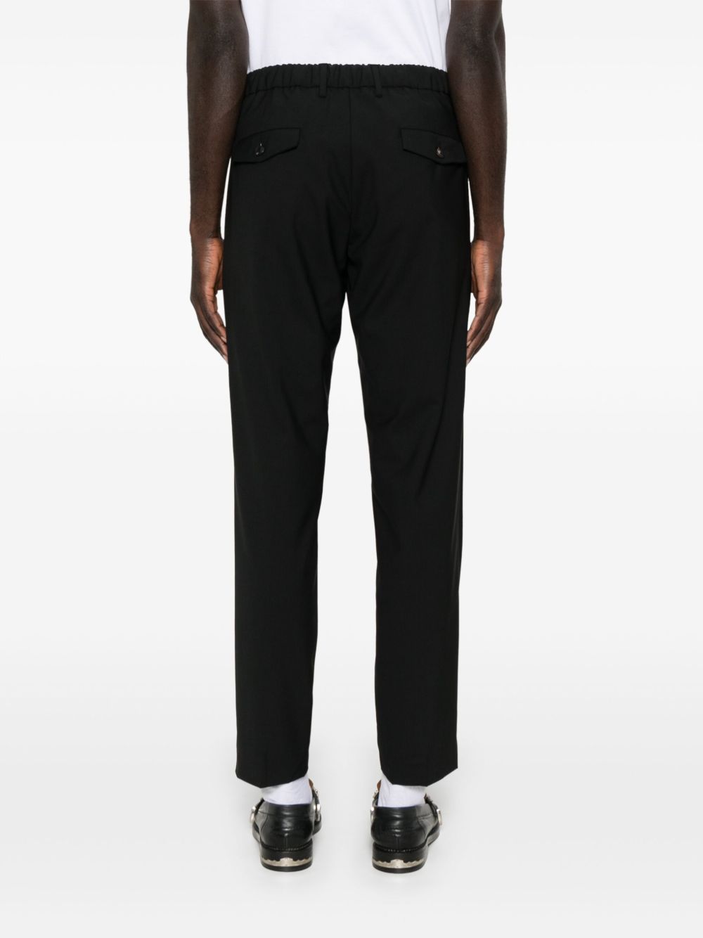 MICHAEL COAL Tailored Drawstring Waist Trousers for Men