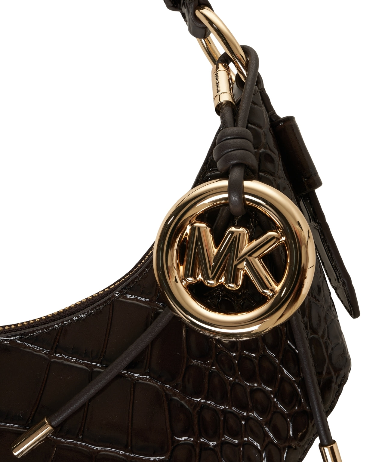 MICHAEL KORS Crescent Mini Handbag with Crocodile Effect