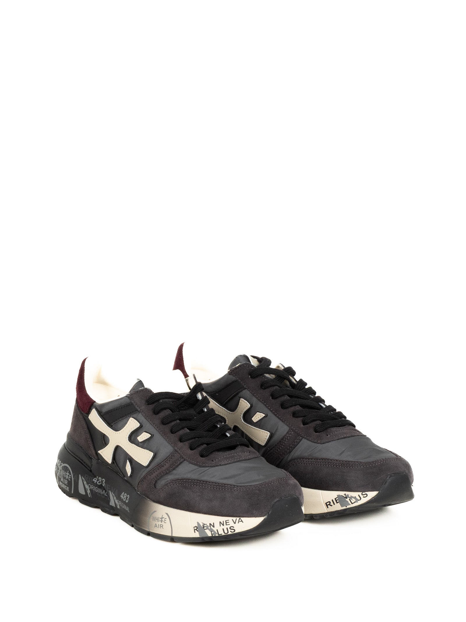 PREMIATA Ergonomic Sneaker with Side Logo - 4.5 cm Sole Height