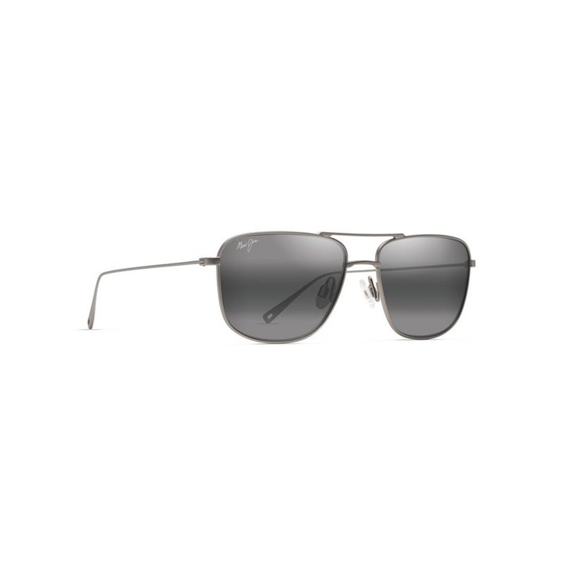MAUI JIM Mikioi Mini Matte Titanium Sunglasses for Men