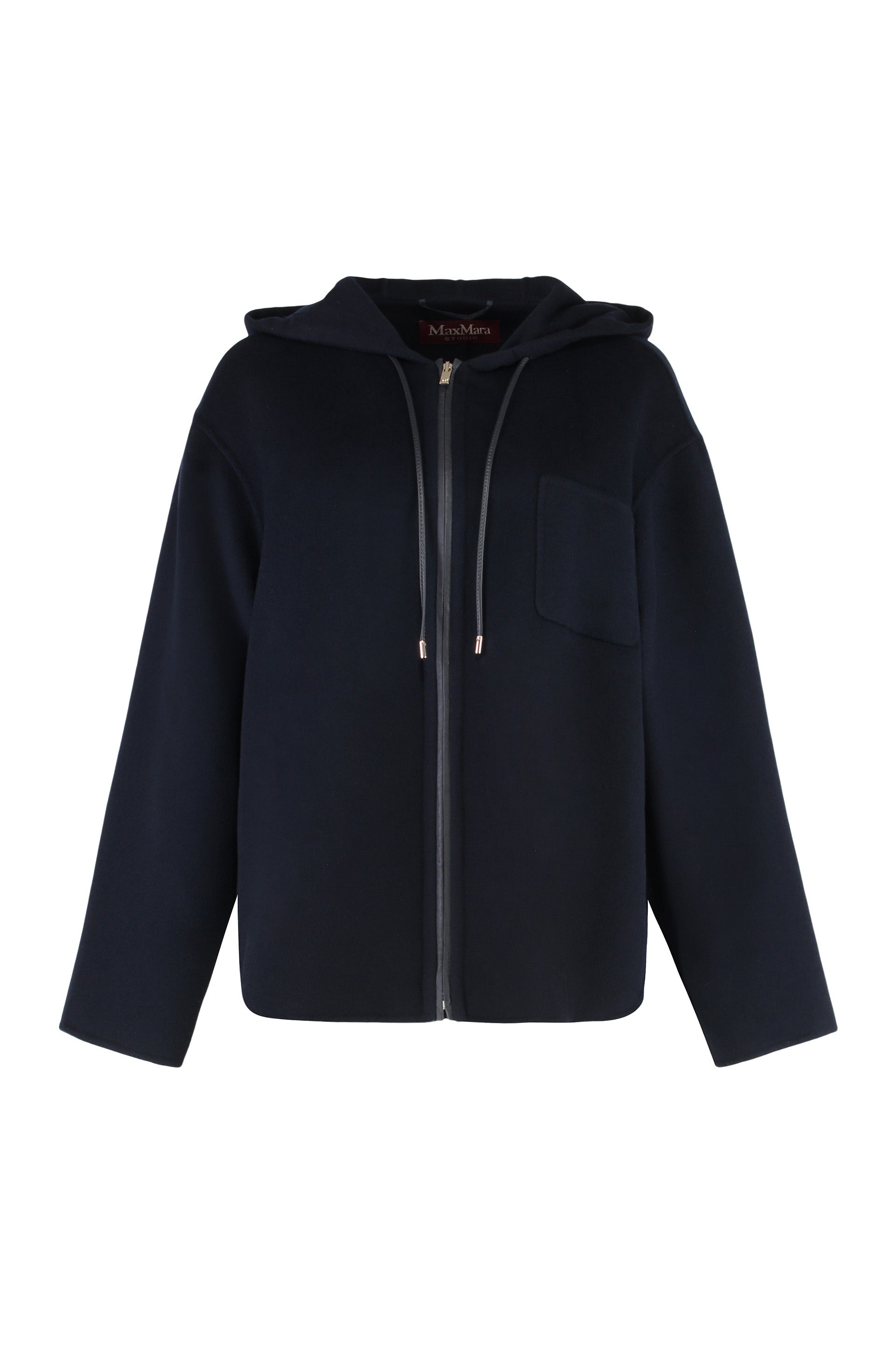 MAX MARA STUDIO Women’s Mini Knit Hoodie with Front Pocket