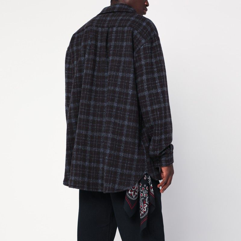 DESTIN Men's Mini Plaid Wool Shirt Jacket