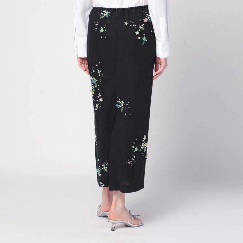 BERNADETTE Miriam Embroidered Midi Skirt