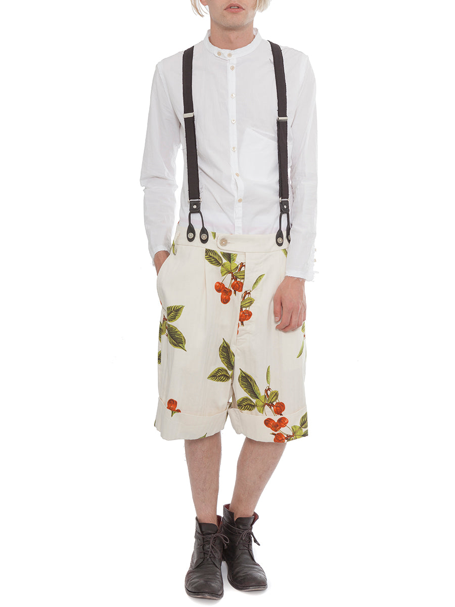 NOSTRASANTISSIMA Floral Print Mini Shorts for Men