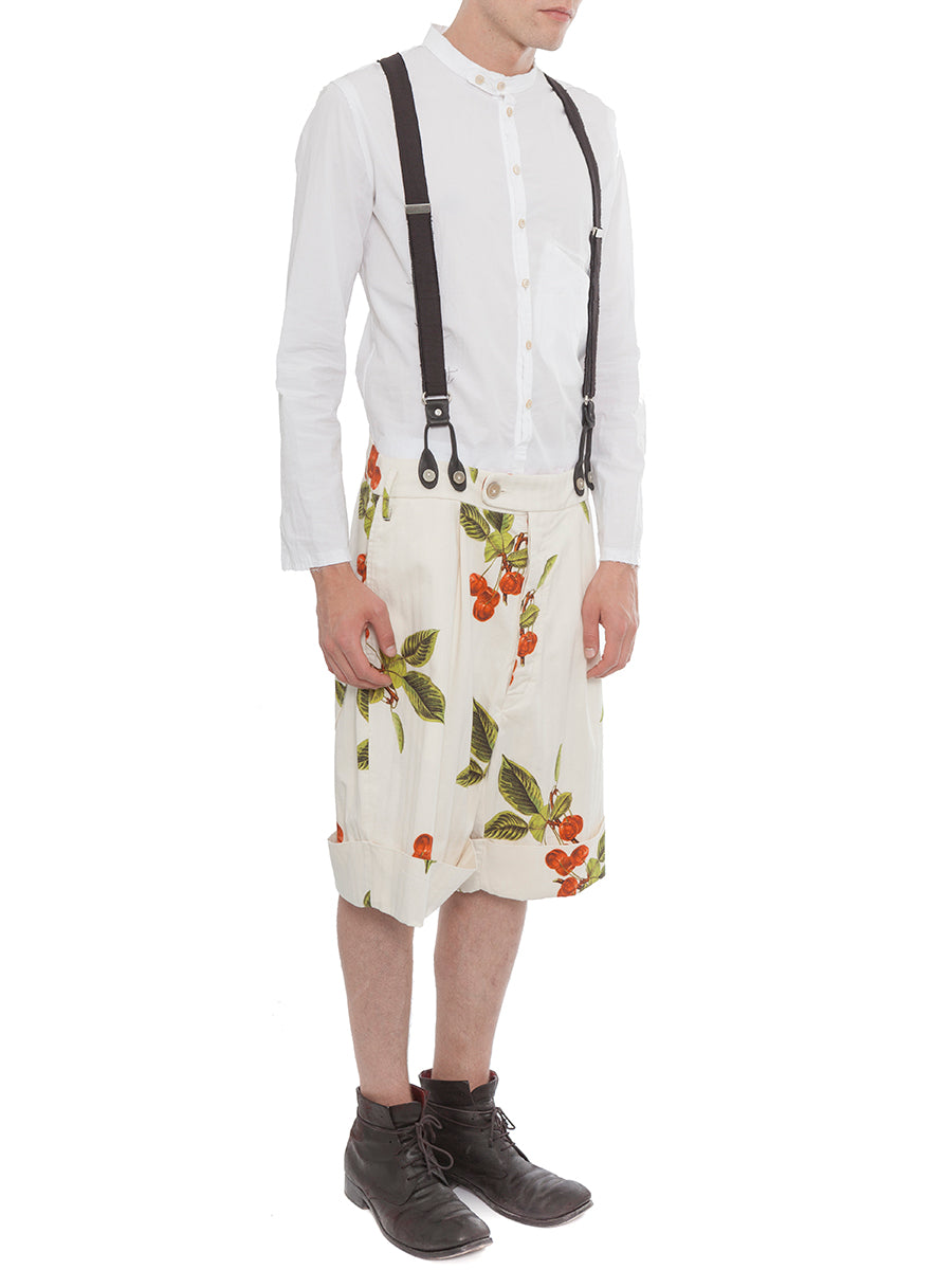 NOSTRASANTISSIMA Floral Print Mini Shorts for Men