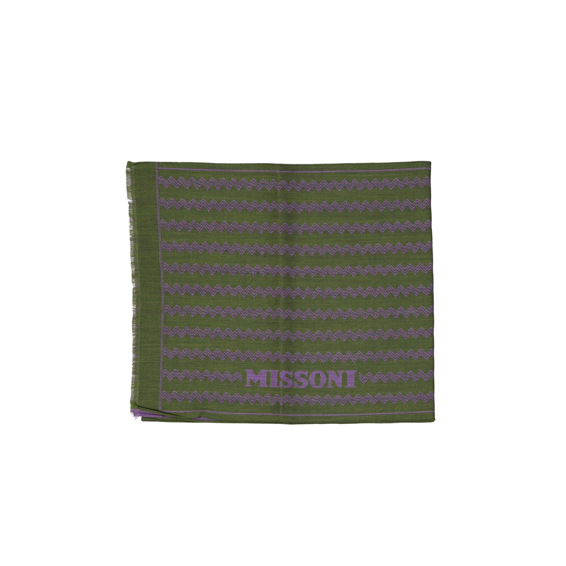 MISSONI Chic Fringe Wool Scarf - 40 x 180 cm