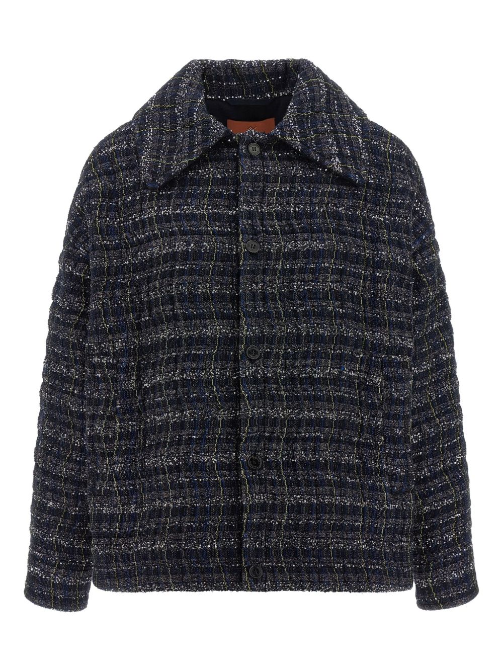 MISSONI Chic All-Over Check Wave Pattern Overshirt - FW25