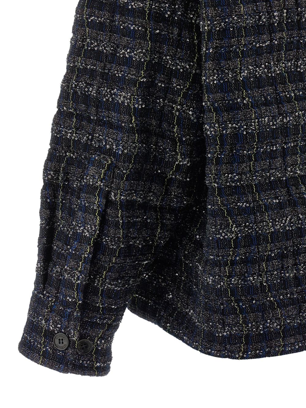 MISSONI Chic All-Over Check Wave Pattern Overshirt - FW25