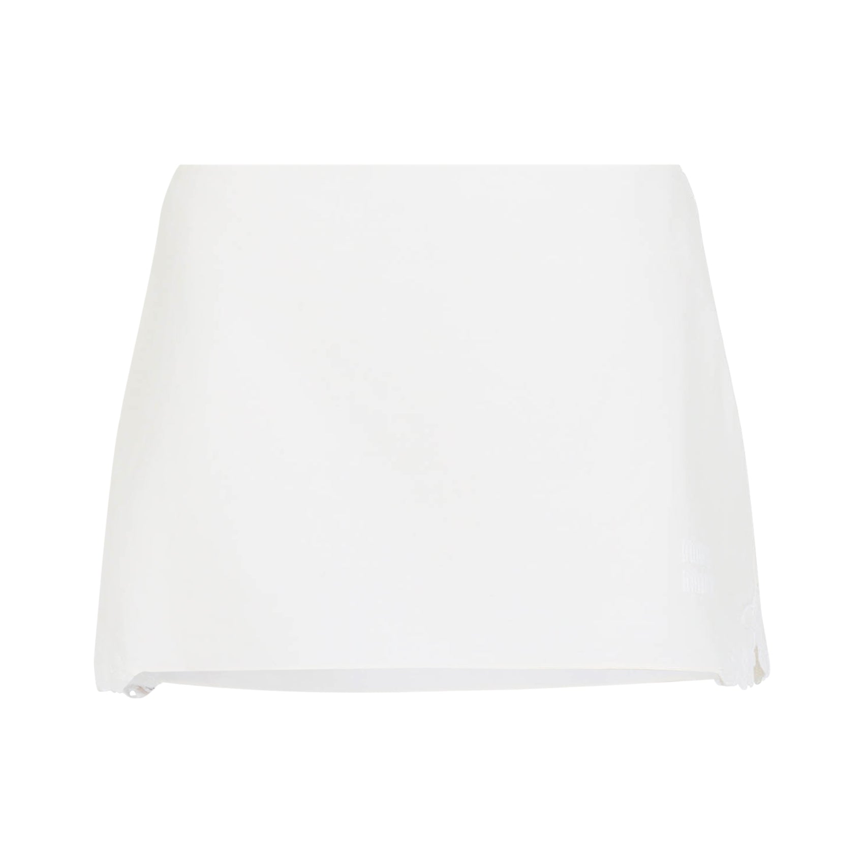 MIU MIU Linen-Cotton Blend Mini Skirt