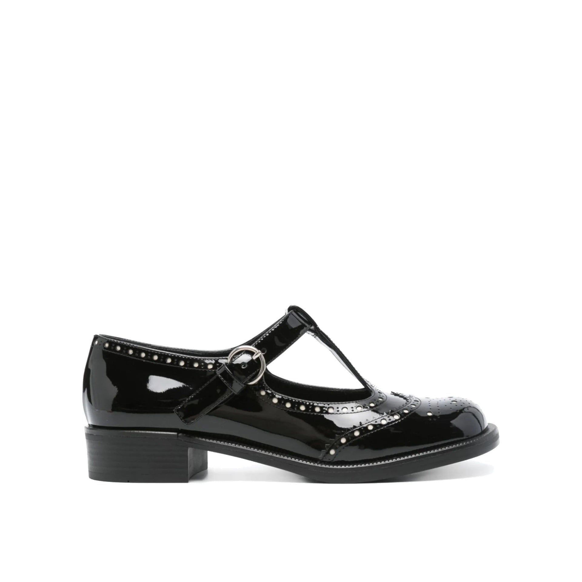 MIU MIU Elegant Leather Mary Jane with 3 cm Heel