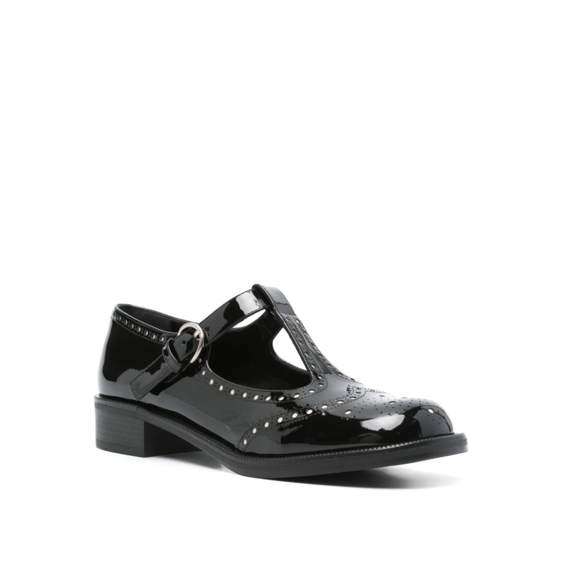 MIU MIU Elegant Leather Mary Jane with 3 cm Heel