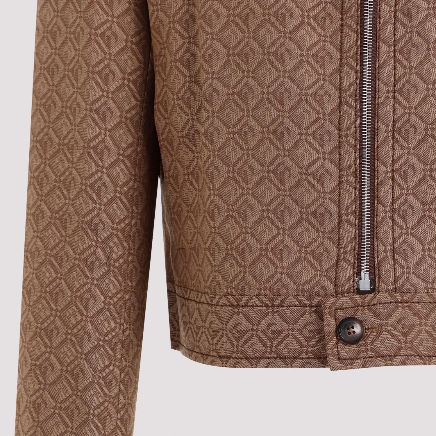 MARINE SERRE Embroidered Stretch Polyester Blend Jacket