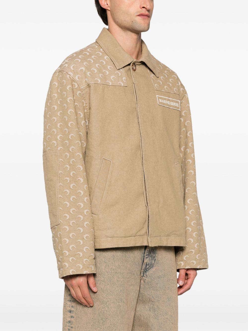 MARINE SERRE Moon Motif Jacquard Jacket