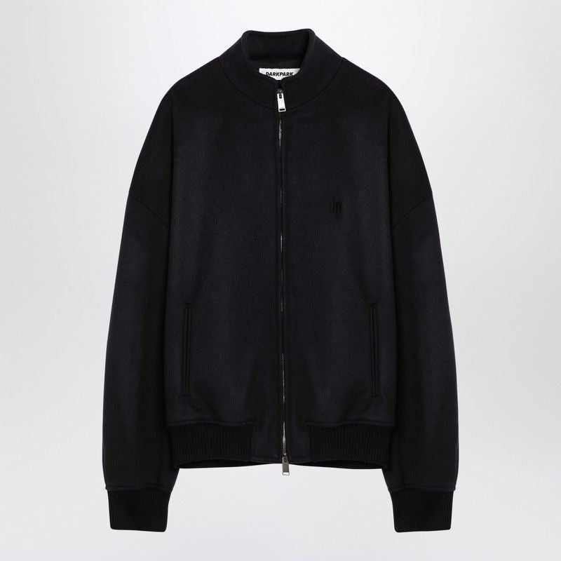 DARKPARK Men's Wool Blend Bomber Jacket
