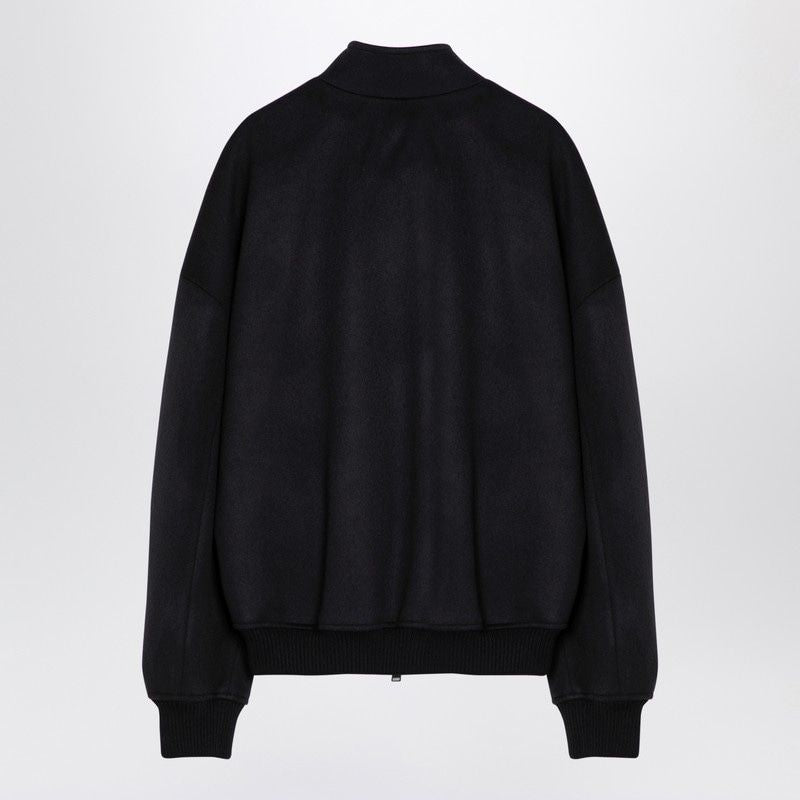 DARKPARK Men's Wool Blend Bomber Jacket