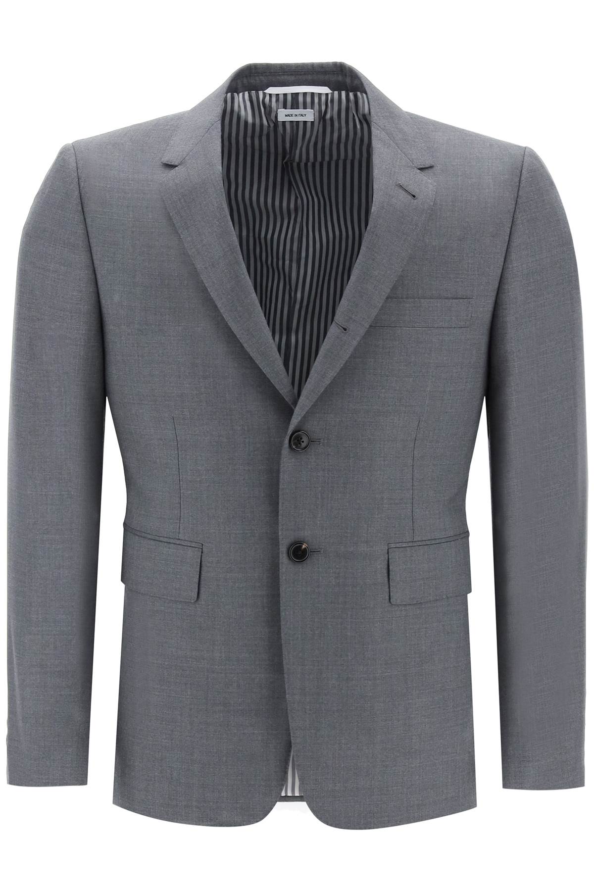 THOM BROWNE Single-Breasted Wool Jacket for Men