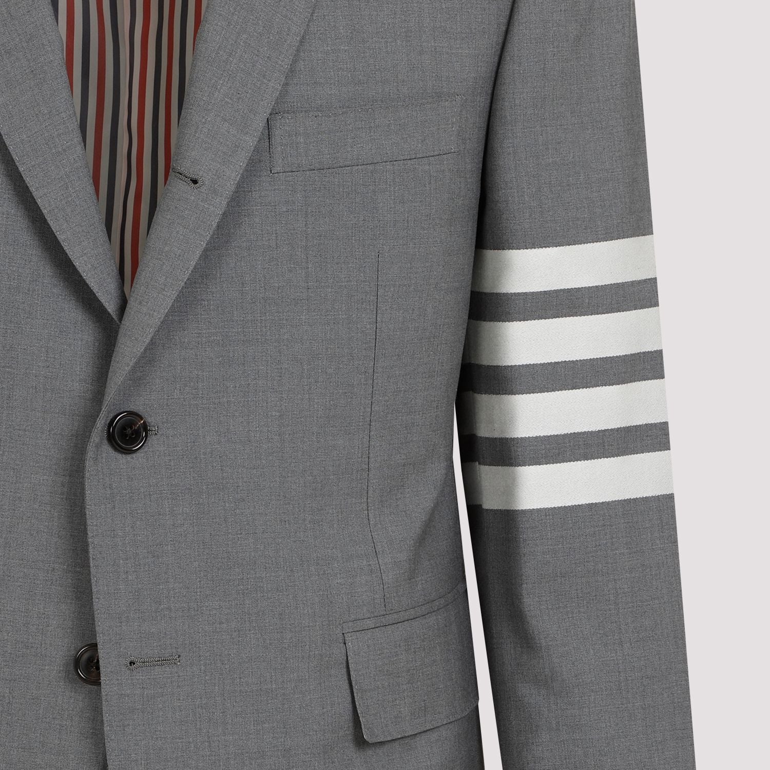 THOM BROWNE Stylish and Warm Wool Jacket for Men - SS25