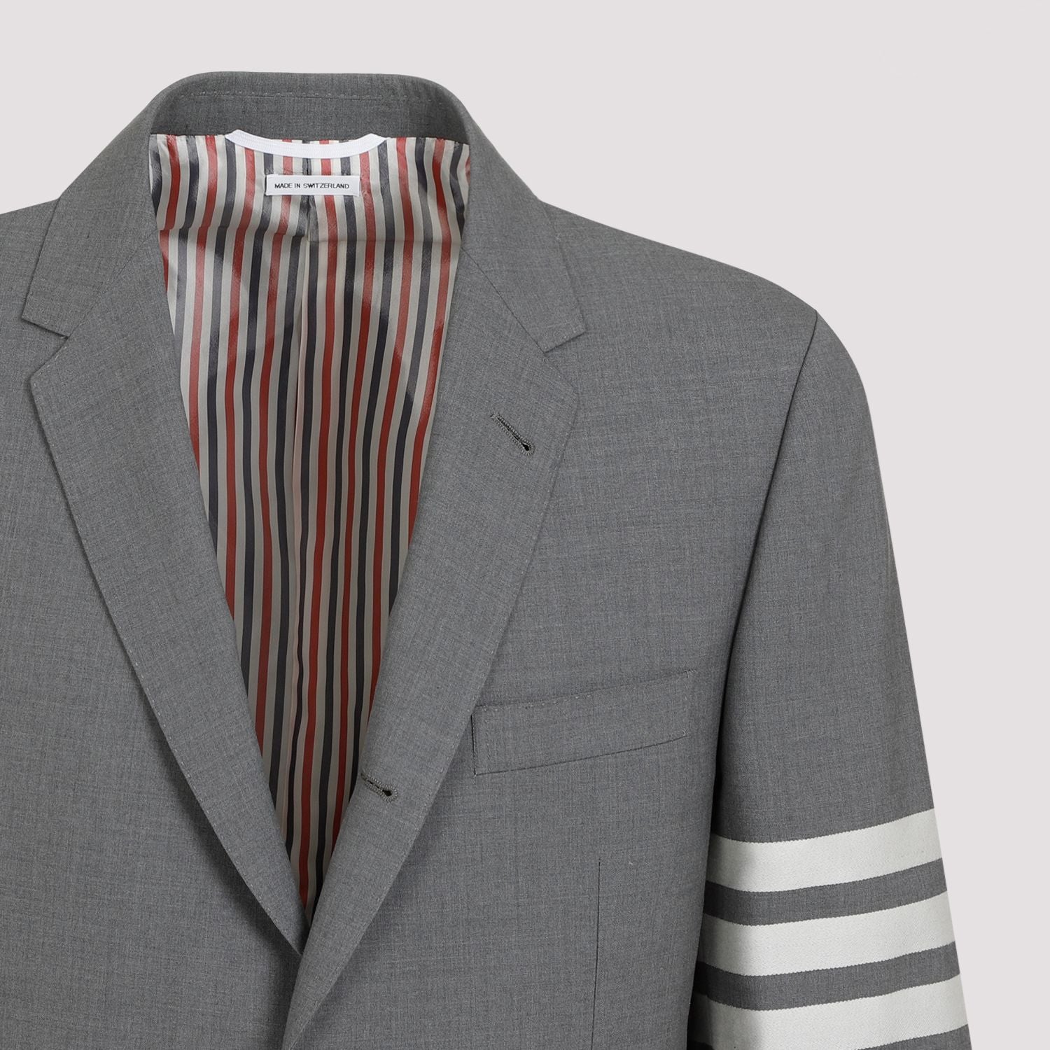 THOM BROWNE Stylish and Warm Wool Jacket for Men - SS25