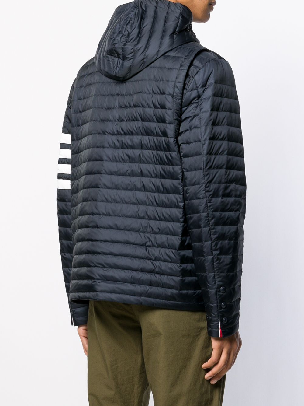 THOM BROWNE Puffer Jacket with Hood for Men