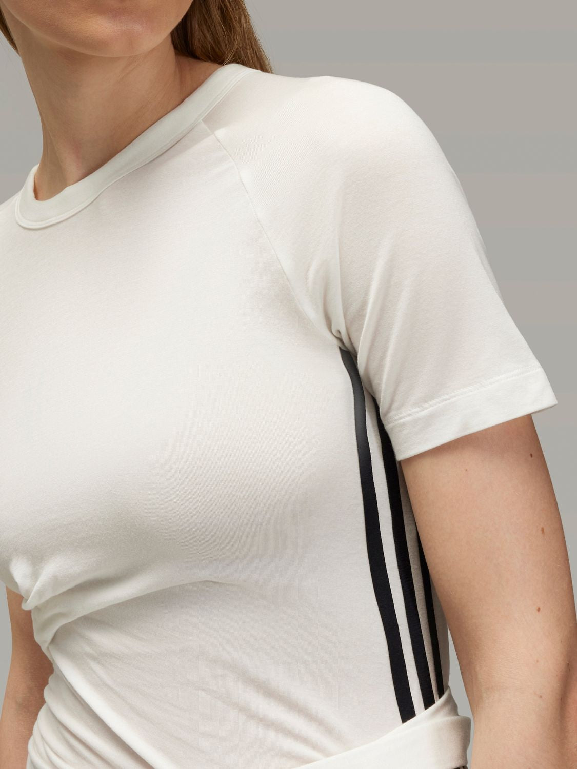 Y-3 Slim Fit T-Shirt with Laces - Small Size