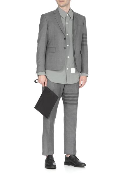 THOM BROWNE Classic Cotton Buttoned Shirt for Men