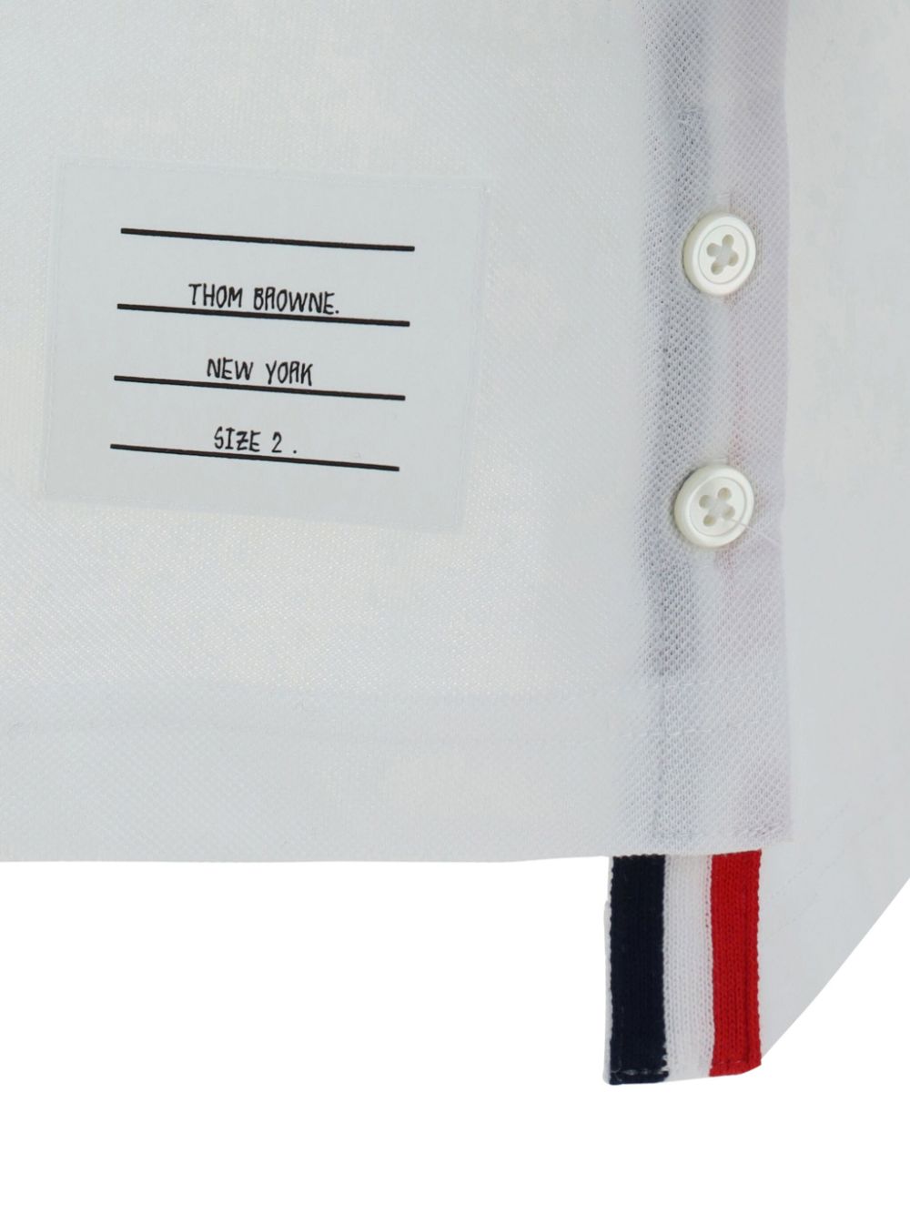 THOM BROWNE RWB Cotton Polo Shirt for Men
