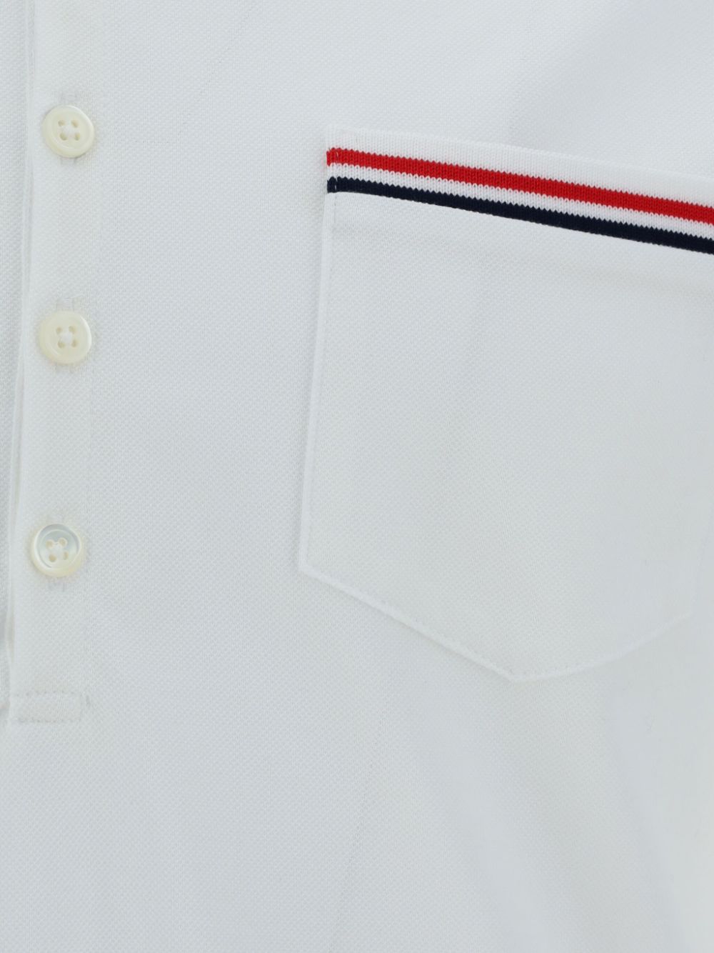 THOM BROWNE RWB Cotton Polo Shirt for Men