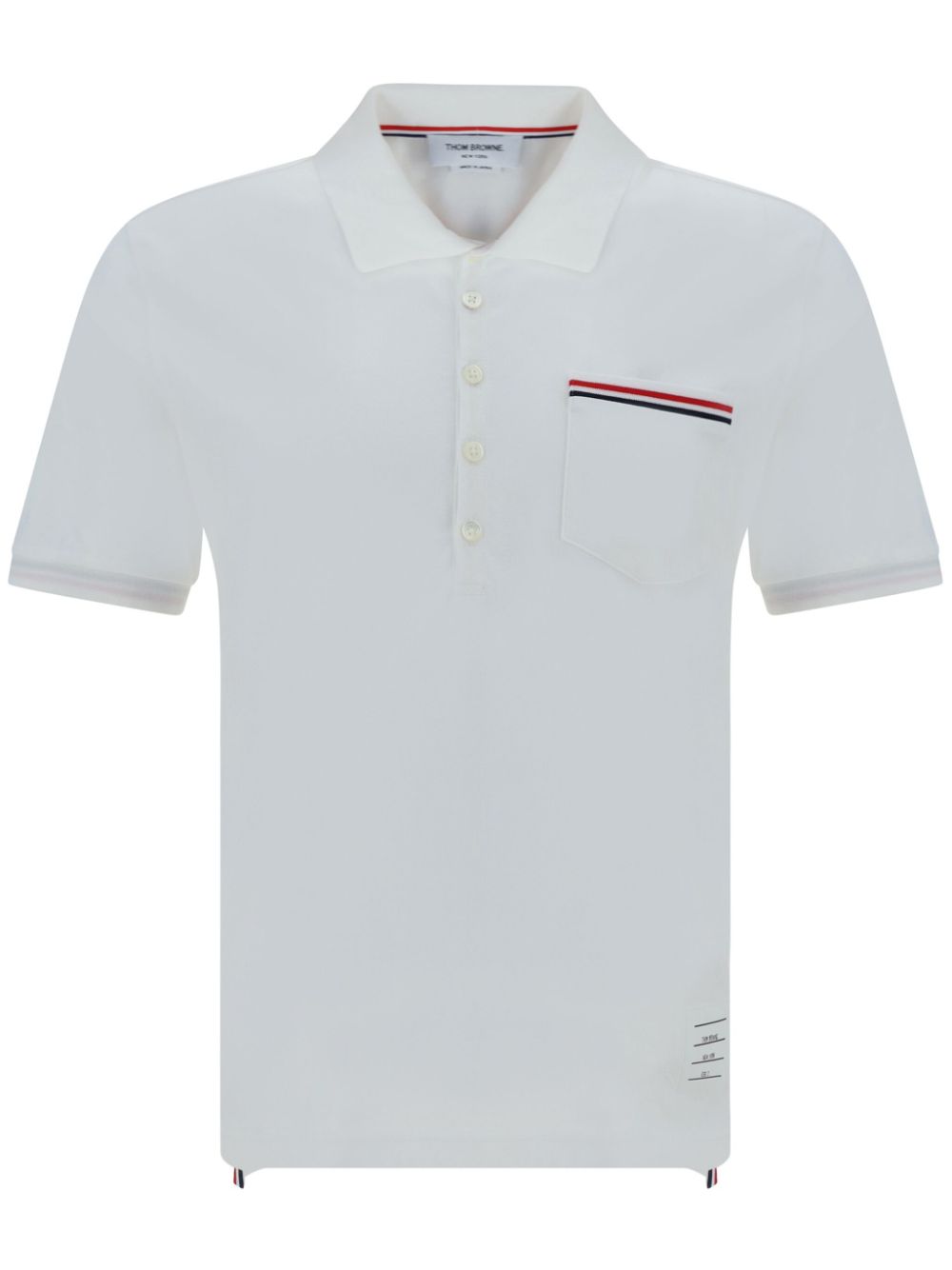 THOM BROWNE Classic Piqué Pocket Polo for Men
