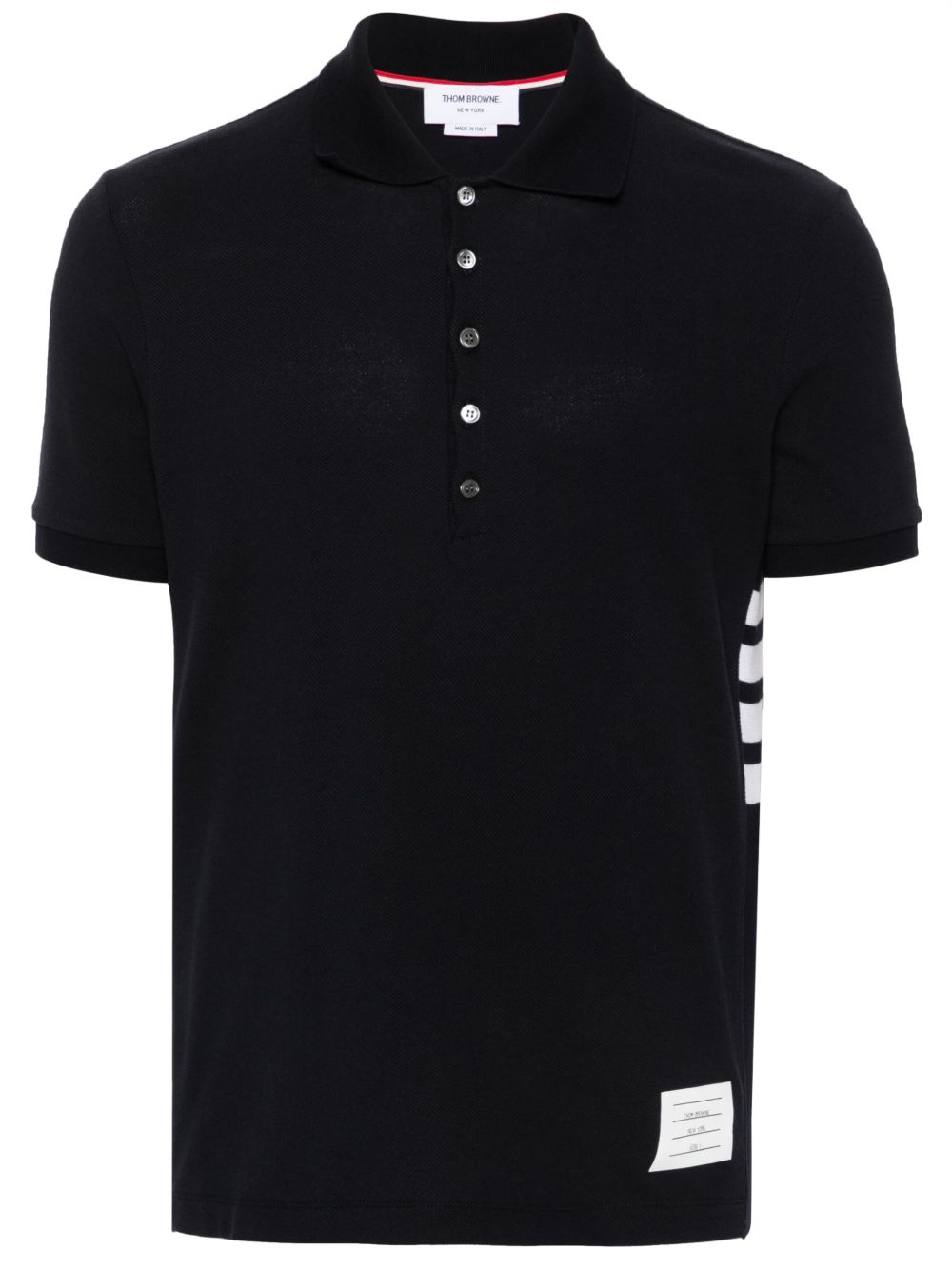 THOM BROWNE Men's Cotton Piqué Polo Shirt