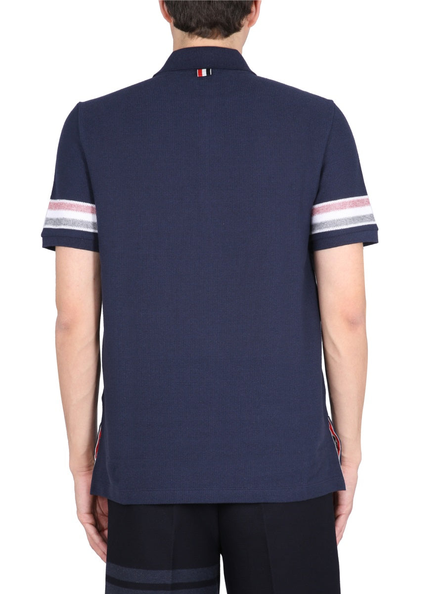 THOM BROWNE Classic Cotton Polo Shirt for Men