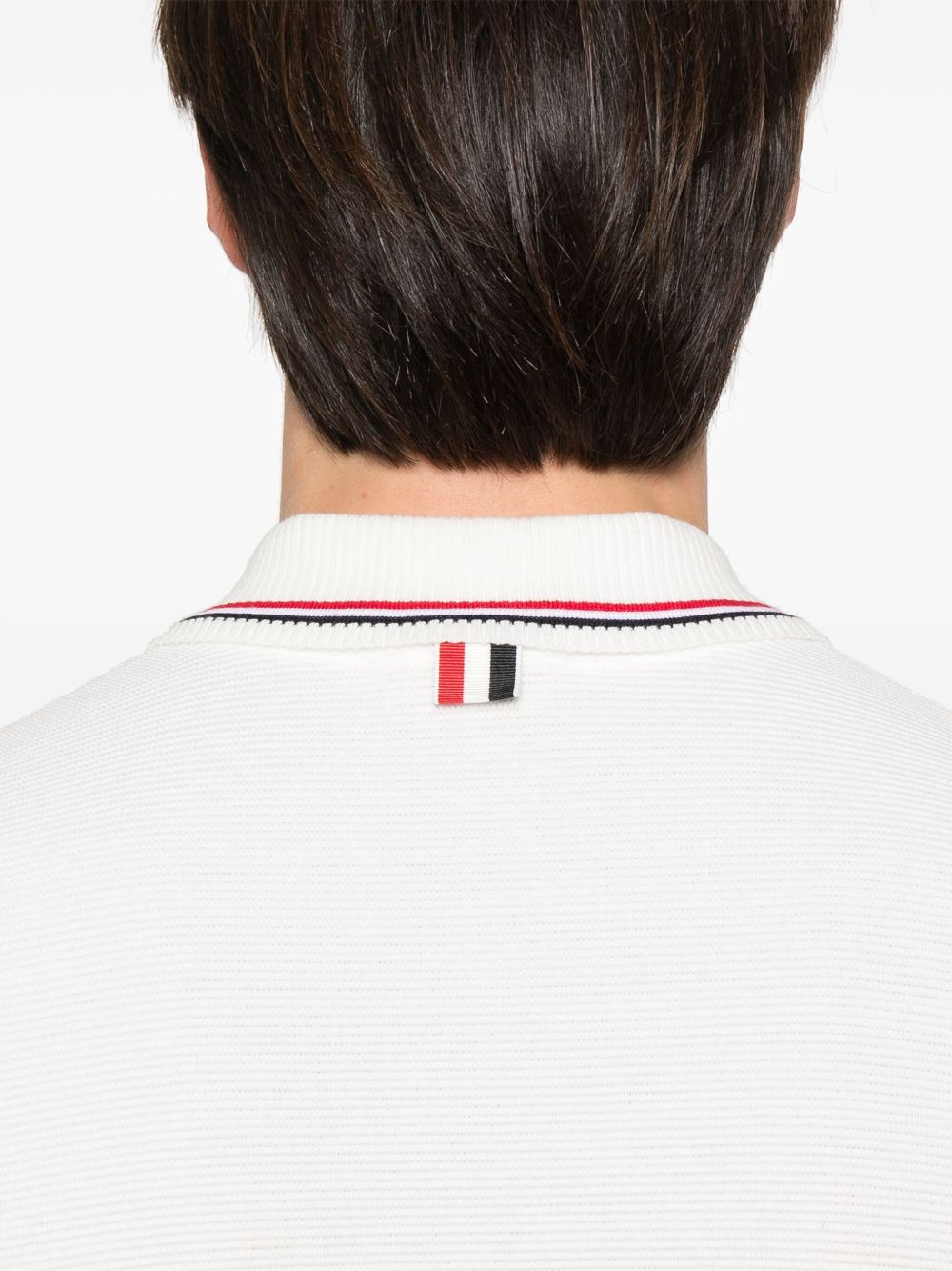 THOM BROWNE Classic RWB Cotton Polo Shirt