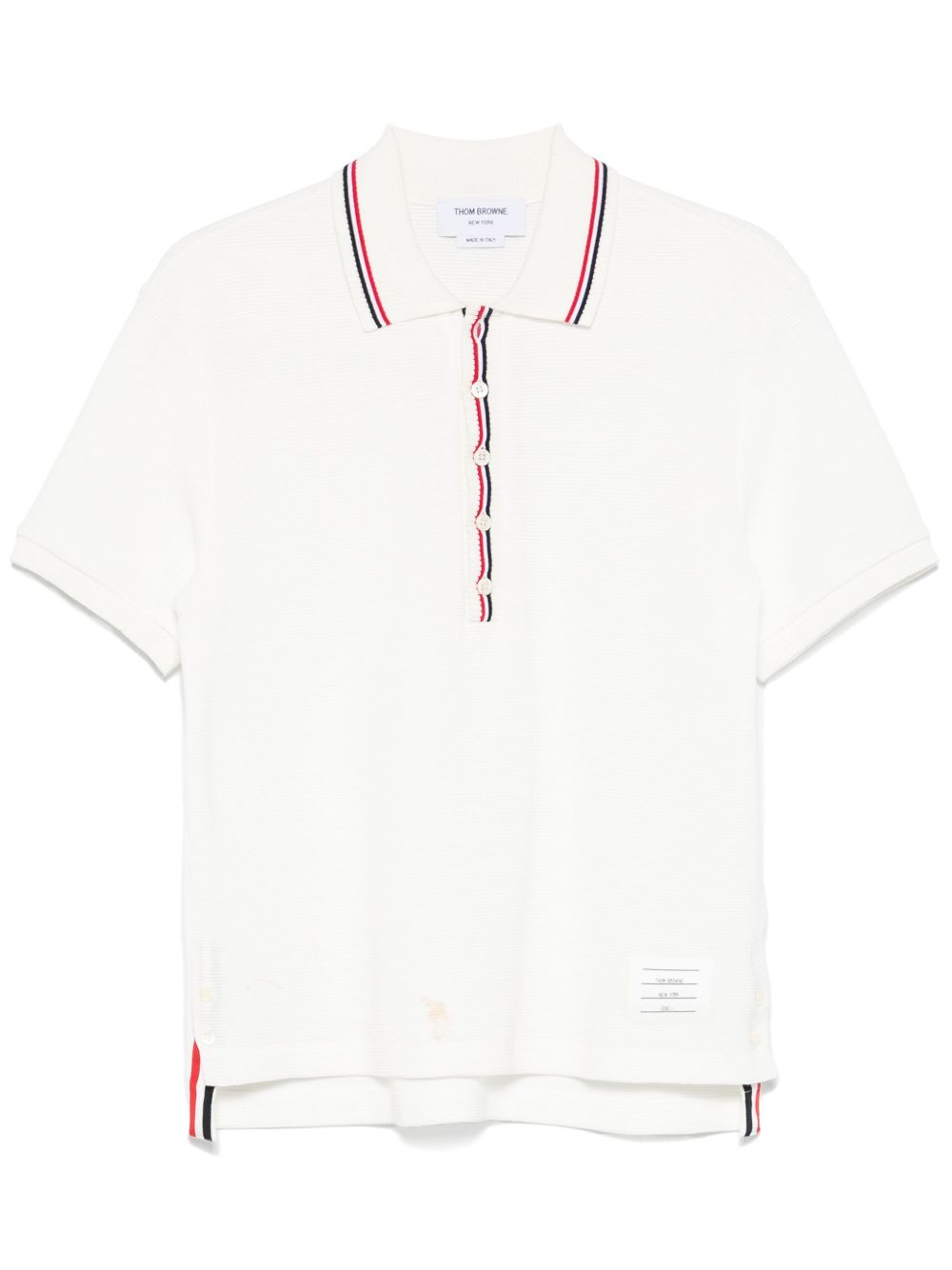 THOM BROWNE Classic RWB Cotton Polo Shirt