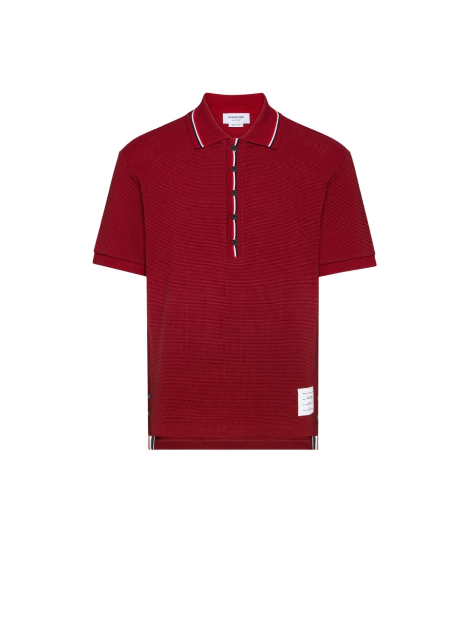 THOM BROWNE Signature Stripe Polo Shirt for Men
