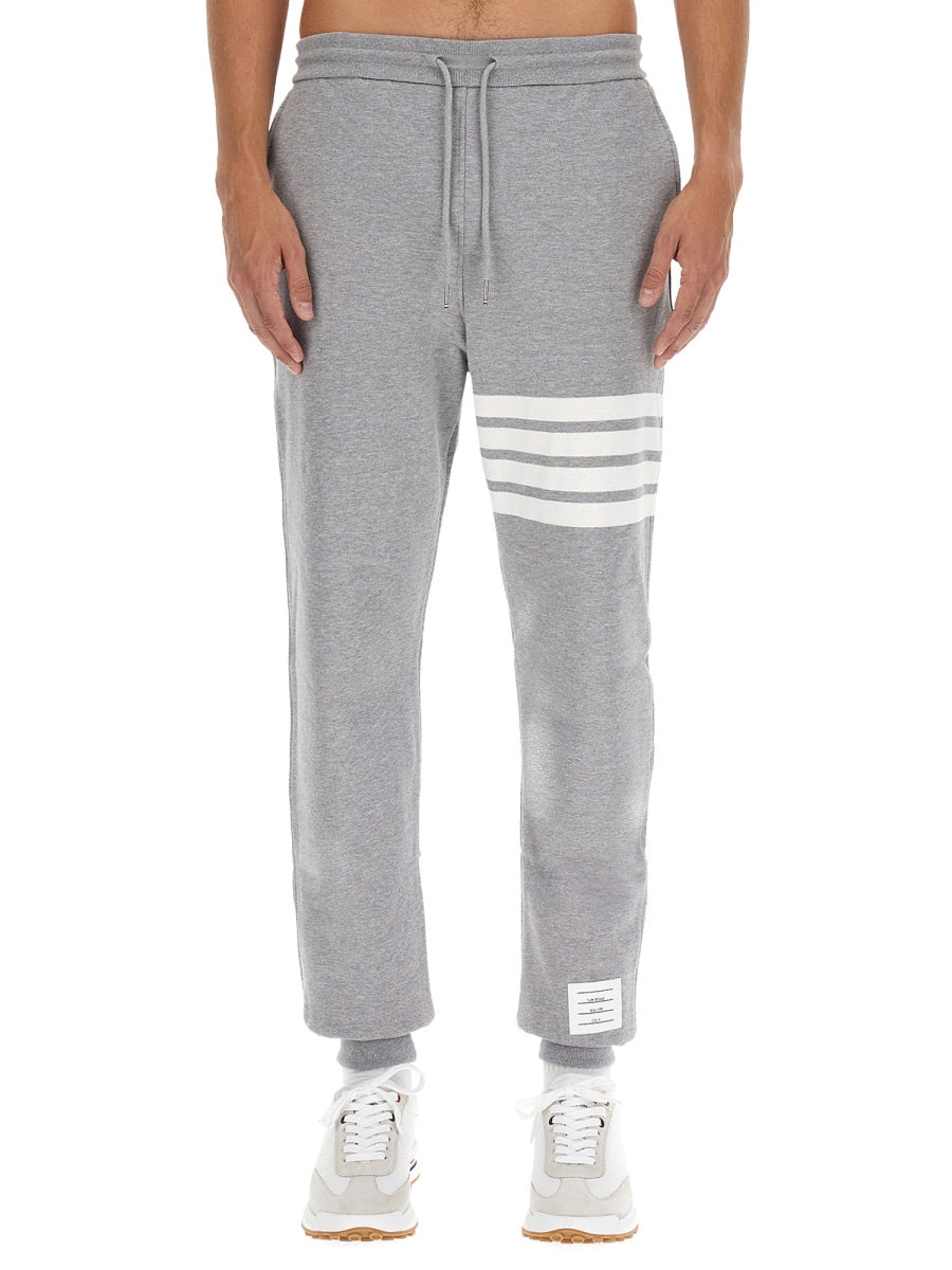 THOM BROWNE 4-Bar Signature Cotton Sweatpants